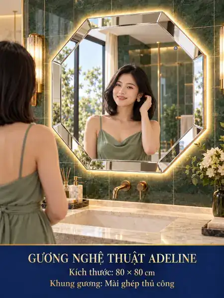 Adeline Octagonal Mirror, 80 × 80 cm — NAVADO mirror