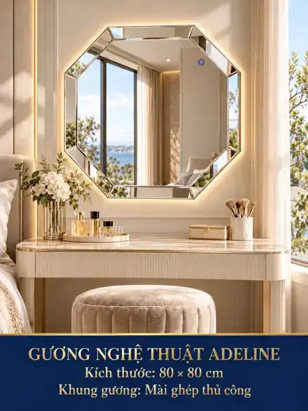 Adeline Octagonal Mirror, 80 × 80 cm — NAVADO mirror