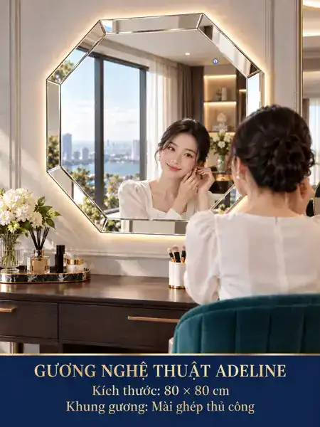 Adeline Octagonal Mirror, 80 × 80 cm — NAVADO mirror