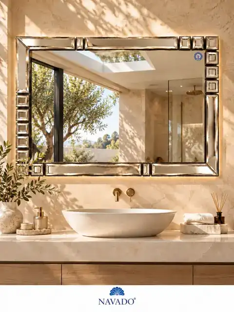 Charlotte Artistic Mirror, 150 × 100 cm — NAVADO mirror