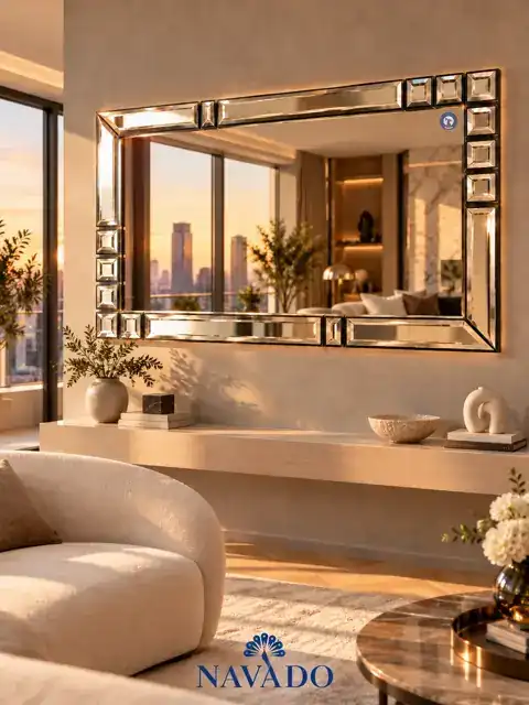 Charlotte Artistic Mirror, 150 × 100 cm — NAVADO mirror