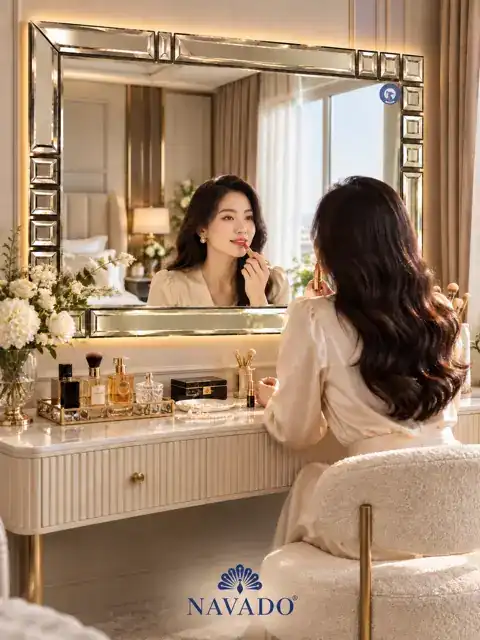 Charlotte Artistic Mirror, 150 × 100 cm — NAVADO mirror