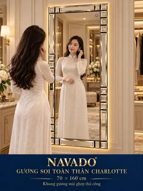 Charlotte Full-Length Mirror, 70 × 160 cm — NAVADO mirror