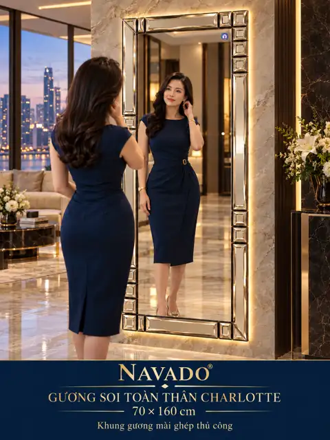 Charlotte Full-Length Mirror, 70 × 160 cm — NAVADO mirror