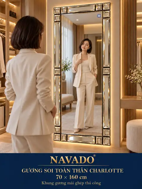 Charlotte Full-Length Mirror, 70 × 160 cm — NAVADO mirror