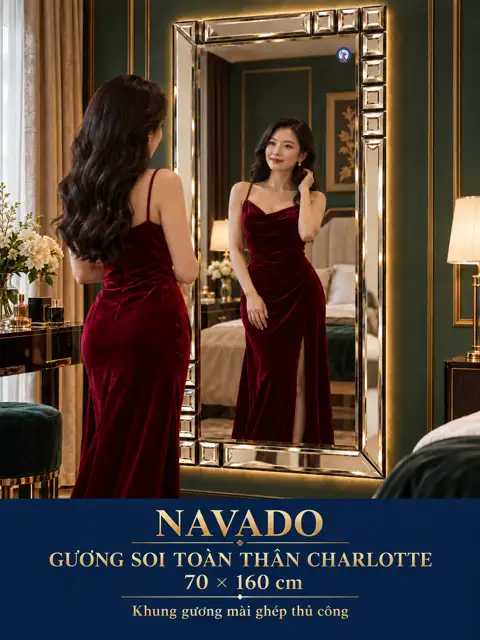 Charlotte Full-Length Mirror, 70 × 160 cm — NAVADO mirror