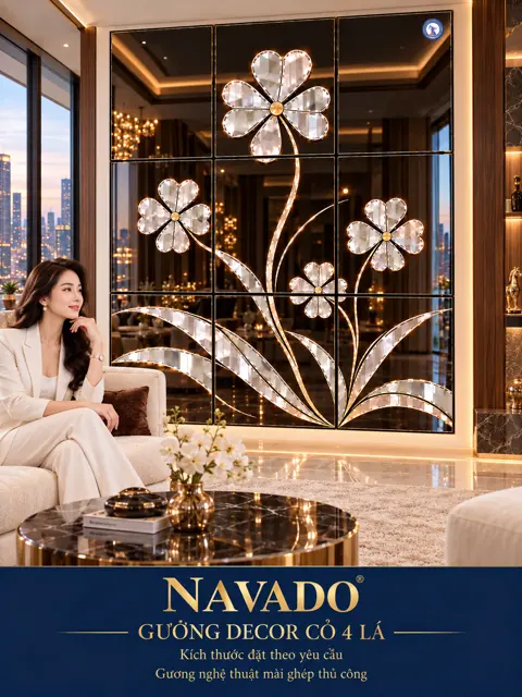 Four-Leaf Clover Mirror Wall — NAVADO mirror