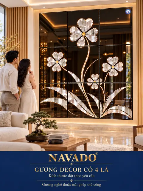 Four-Leaf Clover Mirror Wall — NAVADO mirror