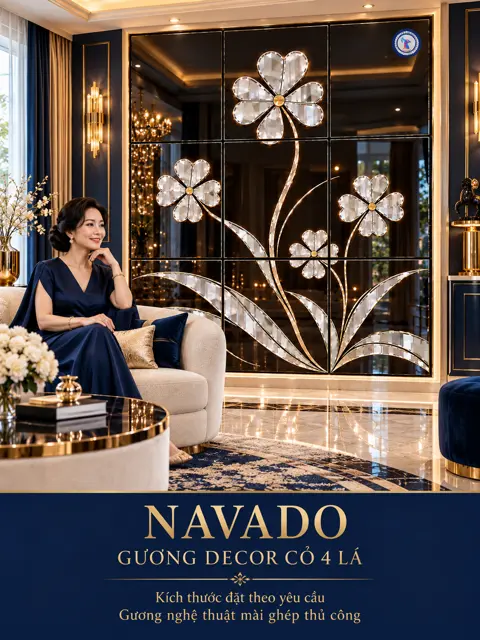 Four-Leaf Clover Mirror Wall — NAVADO mirror