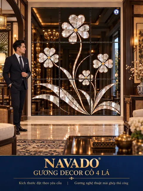 Four-Leaf Clover Mirror Wall — NAVADO mirror