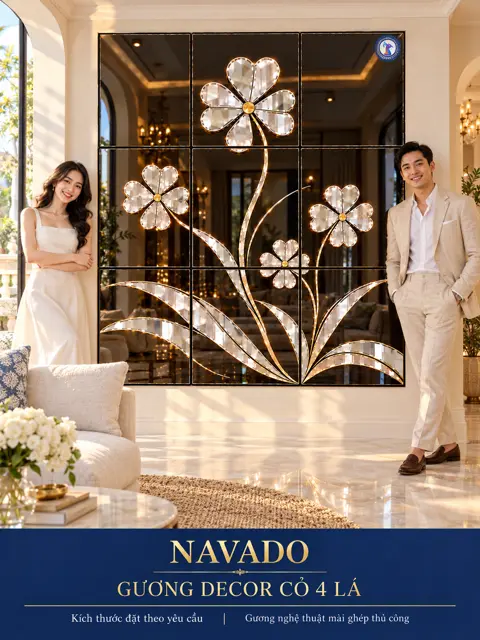 Four-Leaf Clover Mirror Wall — NAVADO mirror