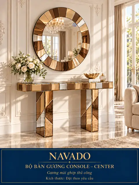 Center Mirror and Console Set — NAVADO mirror
