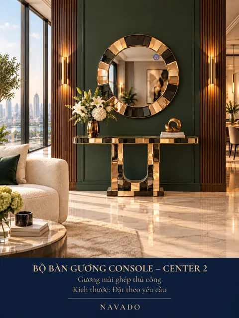 Center 2 Mirror and Console Set — NAVADO mirror