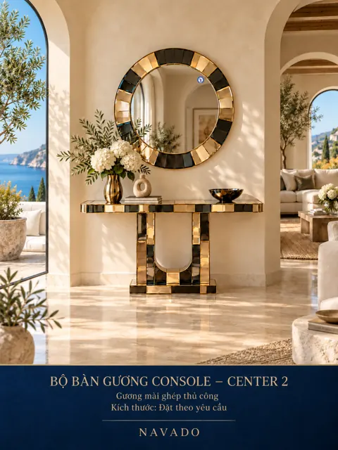 Center 2 Mirror and Console Set — NAVADO mirror