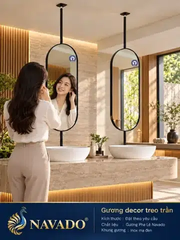 Ceiling-hung Decorative Mirror