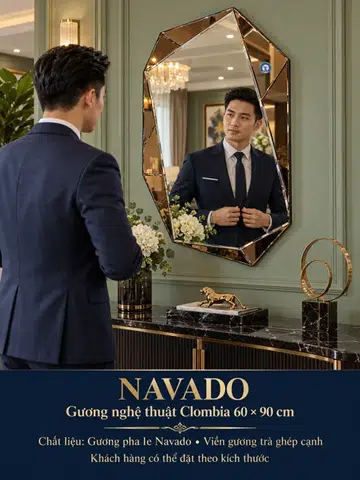 Clombia Artistic Mirror 60 × 90 cm