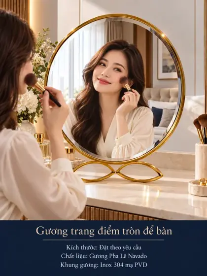 STAINLESS STEEL TABLETOP MIRROR