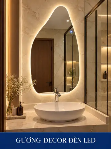 Backlit Decorative LED Mirror, 60 × 90 cm — NAVADO mirror