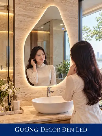Backlit Decorative LED Mirror, 60 × 90 cm — NAVADO mirror