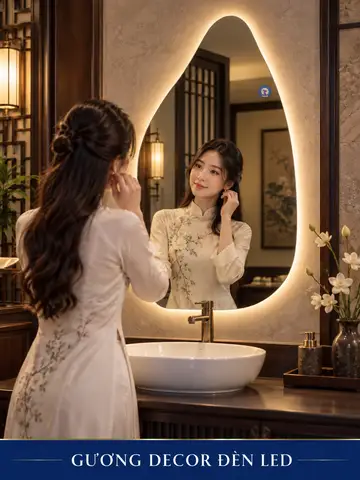 Backlit Decorative LED Mirror, 60 × 90 cm — NAVADO mirror