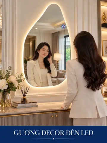 Backlit Decorative LED Mirror, 60 × 90 cm — NAVADO mirror