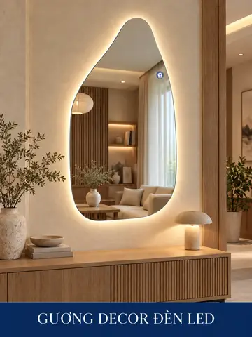 Backlit Decorative LED Mirror, 60 × 90 cm — NAVADO mirror