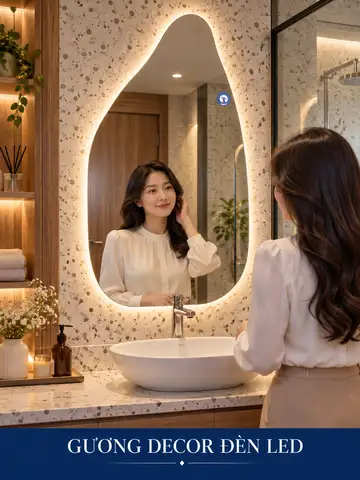 Backlit Decorative LED Mirror, 60 × 90 cm — NAVADO mirror