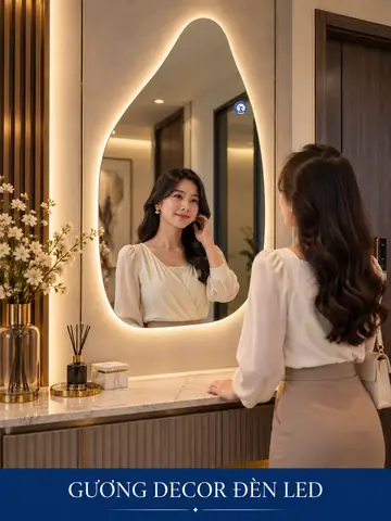 Backlit Decorative LED Mirror, 60 × 90 cm — NAVADO mirror