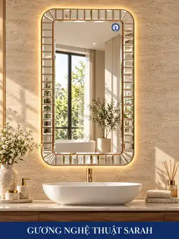 Sarah Artistic Mirror, 60 × 100 cm — NAVADO mirror