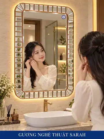 Sarah Artistic Mirror, 60 × 100 cm — NAVADO mirror