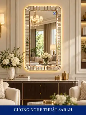 Sarah Artistic Mirror, 60 × 100 cm — NAVADO mirror