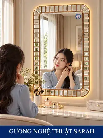 Sarah Artistic Mirror, 60 × 100 cm — NAVADO mirror