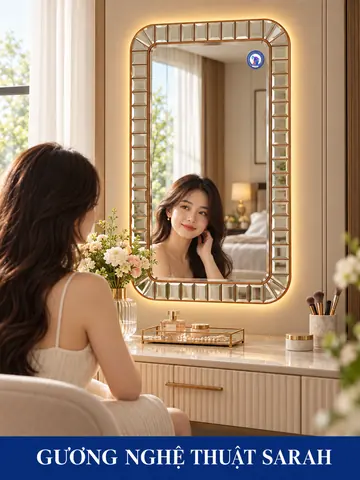 Sarah Artistic Mirror, 60 × 100 cm — NAVADO mirror