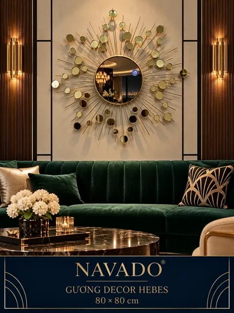 Hebes Decorative Mirror, 80 × 80 cm — NAVADO mirror