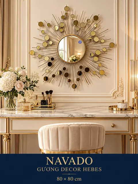 Hebes Decorative Mirror, 80 × 80 cm — NAVADO mirror