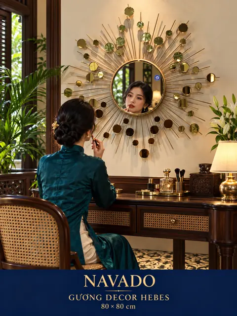 Hebes Decorative Mirror, 80 × 80 cm — NAVADO mirror