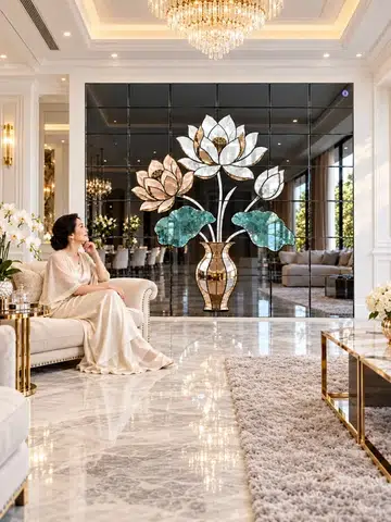 Lotus in a Mirror Vase