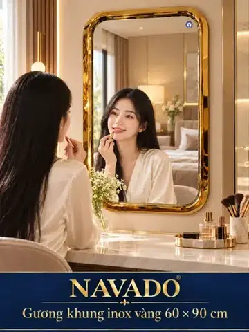 Gold stainless steel 60 × 90 vanity
