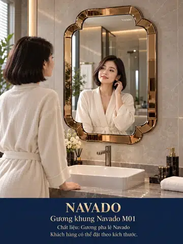 Navado M01 — Bronze Mirror Frame 60 × 80 cm