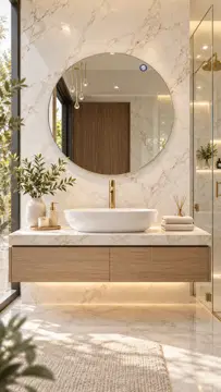 Round Teardrop Mirror
