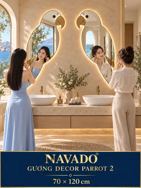 Parrot 2 LED Bathroom Mirror — NAVADO mirror