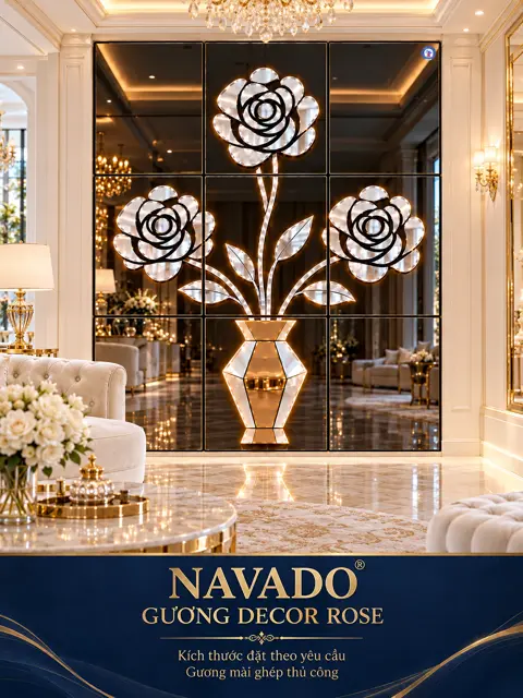 Rose Vase Mirror Wall — NAVADO mirror