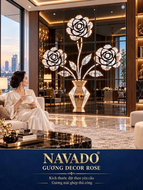 Rose Vase Mirror Wall — NAVADO mirror