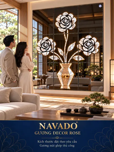 Rose Vase Mirror Wall — NAVADO mirror