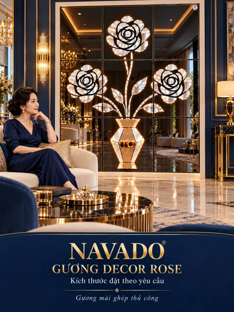 Rose Vase Mirror Wall — NAVADO mirror
