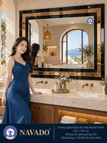 Round Shield rectangular 150×120 — bathroom