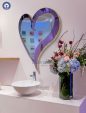 Luxury Bathroom Wall Art Mirror Purple Heart NAV 2112-NT - Image 3