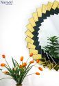 Luxury Gold-Framed Round Vanity Mirror - Mable NAV 2002-NT - Image 2