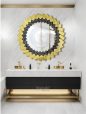 Luxury Gold-Framed Round Vanity Mirror - Mable NAV 2002-NT - Image 3