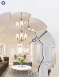 Luxury Wall-Mounted Round Vanity Mirror Lacos Nav 2048-NT - Image 4